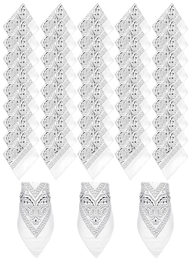 AojSup 48 Pcs Bandanas Bulk 22 Inch Paisley Bandanas Unisex Cowboy Head Wrap Scarf Headband Handkerchief for Women Men - Image 1